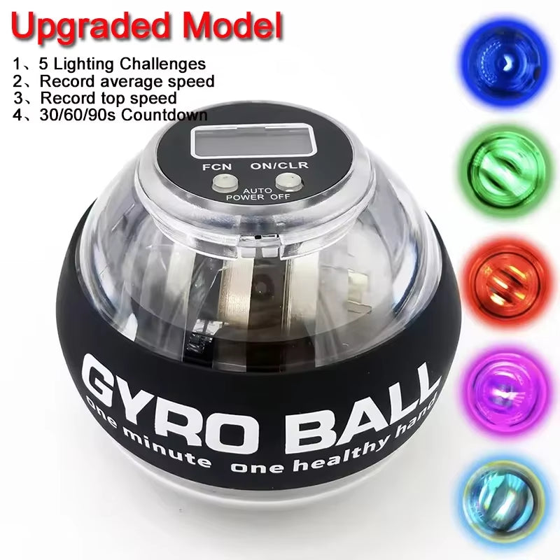 Self-Starting Wrist Gyro Ball Power Trainer Ball Wrist Strengthening Device Forearm Exerciser Strengthen Arms Fingers Muscles